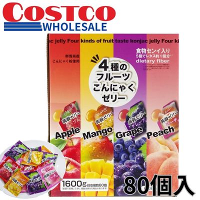 4-Fruit Konjac Jelly – 80 Pieces [Best Before: June 9, 2027]