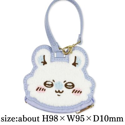 [Momonga] Chiikawa Face Chenille-Style Mini Pouch