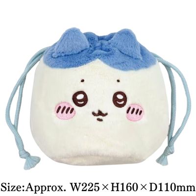 [Hachiware] Chiikawa Face Drawstring Bag 2
