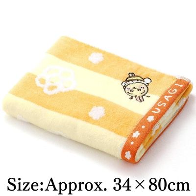 ◇★Early-Month Exclusive★ Chiikawa Face Towel – Bees/Usagi – *Direct shipment; delivery date/time cannot be specified*