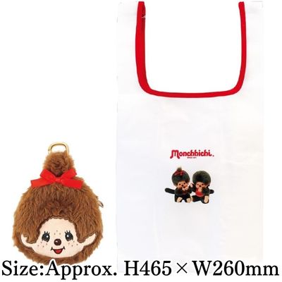 ◇★Early-Month Exclusive★ [Monchhichi] Monchhichi Plush Eco-Bag *Direct shipment; delivery date/time cannot be specified