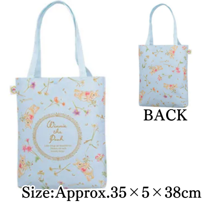 【Blue】Winnie the Pooh Premium Tote Bag