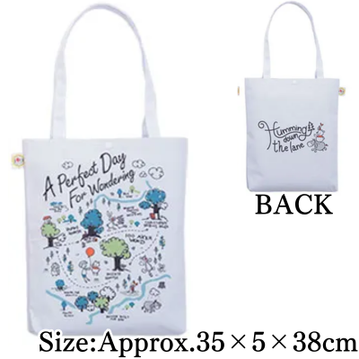 【White】Winnie the Pooh Premium Tote Bag
