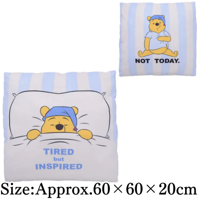 【CAN'T ADULT TODAY】Winnie the Pooh Super Giga Zakka Gramotchi Cushion 100th Anniversary Ver.