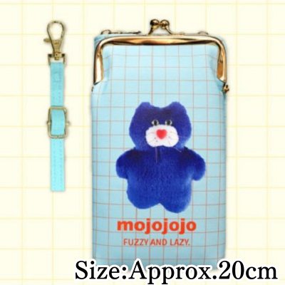【Light Blue】mojojojo Smartphone Shoulder Pouch with Wallet