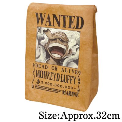 【Monkey D. Luffy】ONE PIECE Wanted Poster Insulated Bag