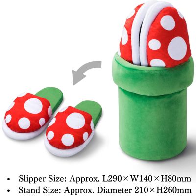 ◇ Super Mario Home & Party Room Slippers ～Piranha Plant / Warp Pipe～　※Shipped at a later date / Delivery date & time cannot be specified