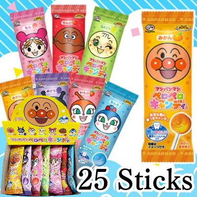 <1 Box (25 pieces)> Fujiya Anpanman Lollipop [Best-before date: July 2027]
