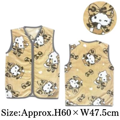 ◇★Early-Month Exclusive★ [Hello Kitty] Sanrio Junior Flannel Sleeper *Direct shipment; delivery date/time cannot be specified