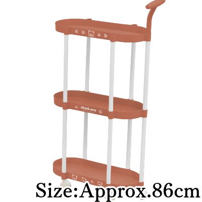 【Orange】Rilakkuma BASIC RILAKKUMA 3-Tier Wagon with Handle