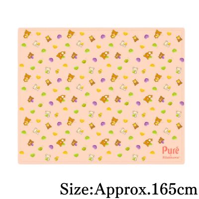 【Pink】Rilakkuma × Pure Gummy Fluffy Large Blanket