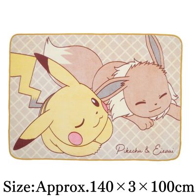 Pokémon Platinum the Best fuwa&hug Blanket ~Pikachu & Eevee~ Vol. 2