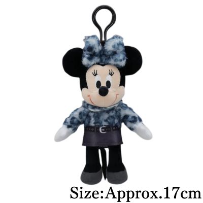 【Gray】Minnie Mouse Gyaru-Style Leopard Clippy Plush