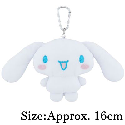 【Cinnamoroll】Sanrio Characters Pochacco・Cinnamoroll Plush Pass Case with Retractable Reel