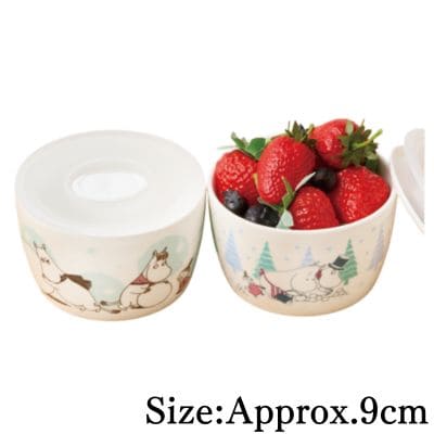 【Design A Blue】Moomin Food Storage Container Set Winter Ver.