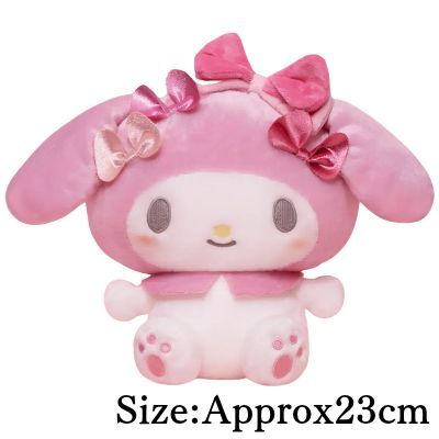 【My Melody】My Melody & Kuromi BIG Plush with Lots of Ribbons ~Pink & Purple~
