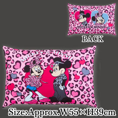 【Full Body】Mickey Mouse & Minnie Mouse Gyaru-Style Leopard Cushion