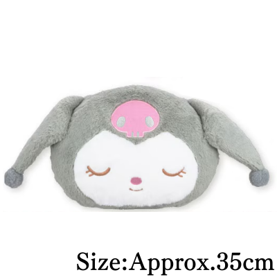 【Kuromi】Sanrio Characters Dararin Life Big Face Cushion 2